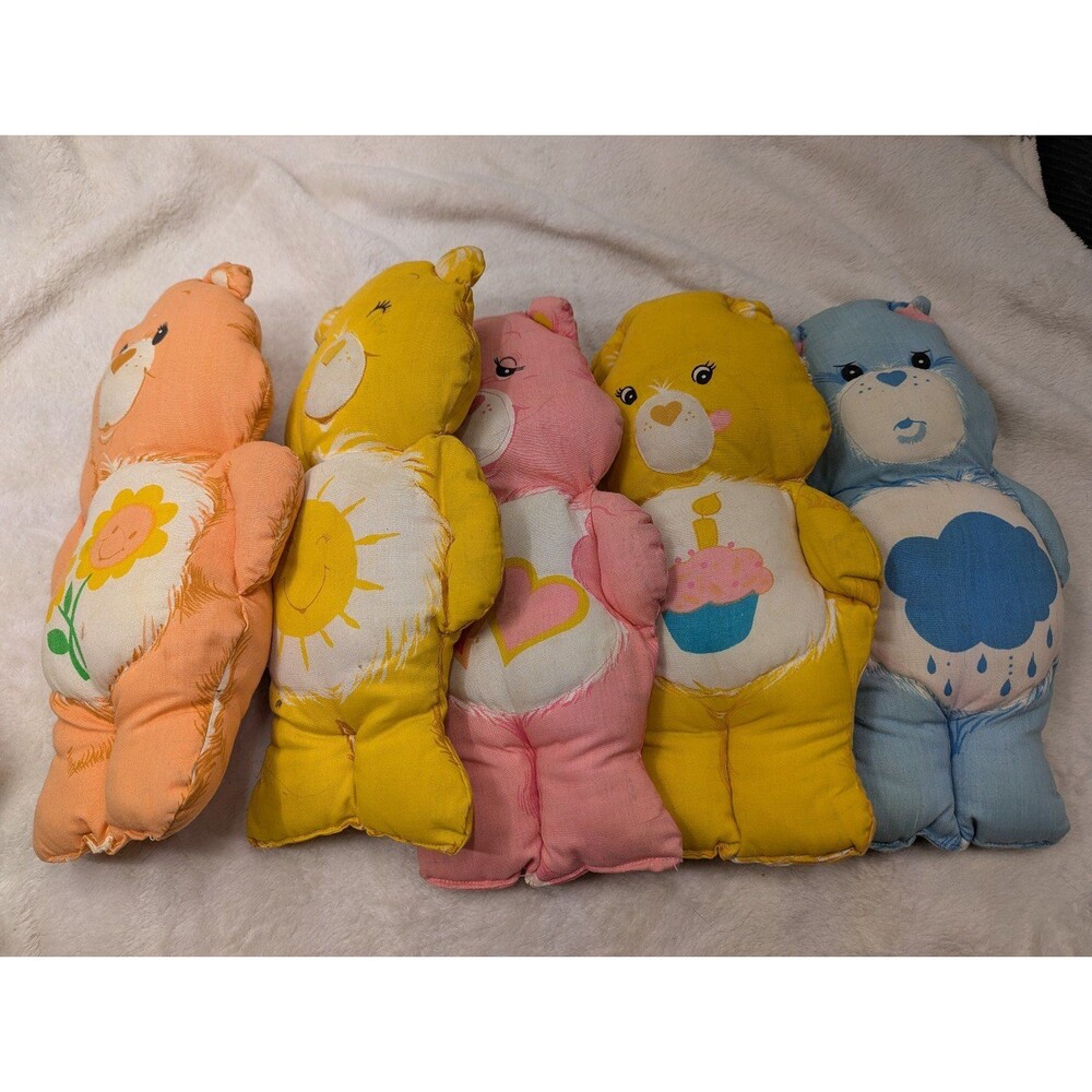 Vintage Care Bears Stuffed Pillow / Plush Toys Lot sew it yourself kit done